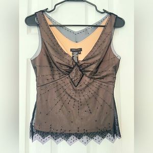 BCBGMAXAZRIA lace top. Size XS. US2.